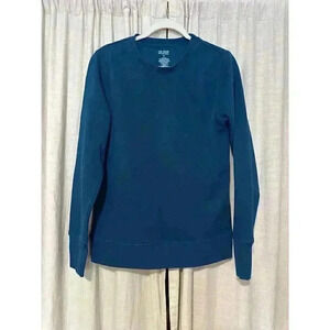 TEK GEAR ultrasoft fleece sweatshirt dark blue size medium long sleeve classic